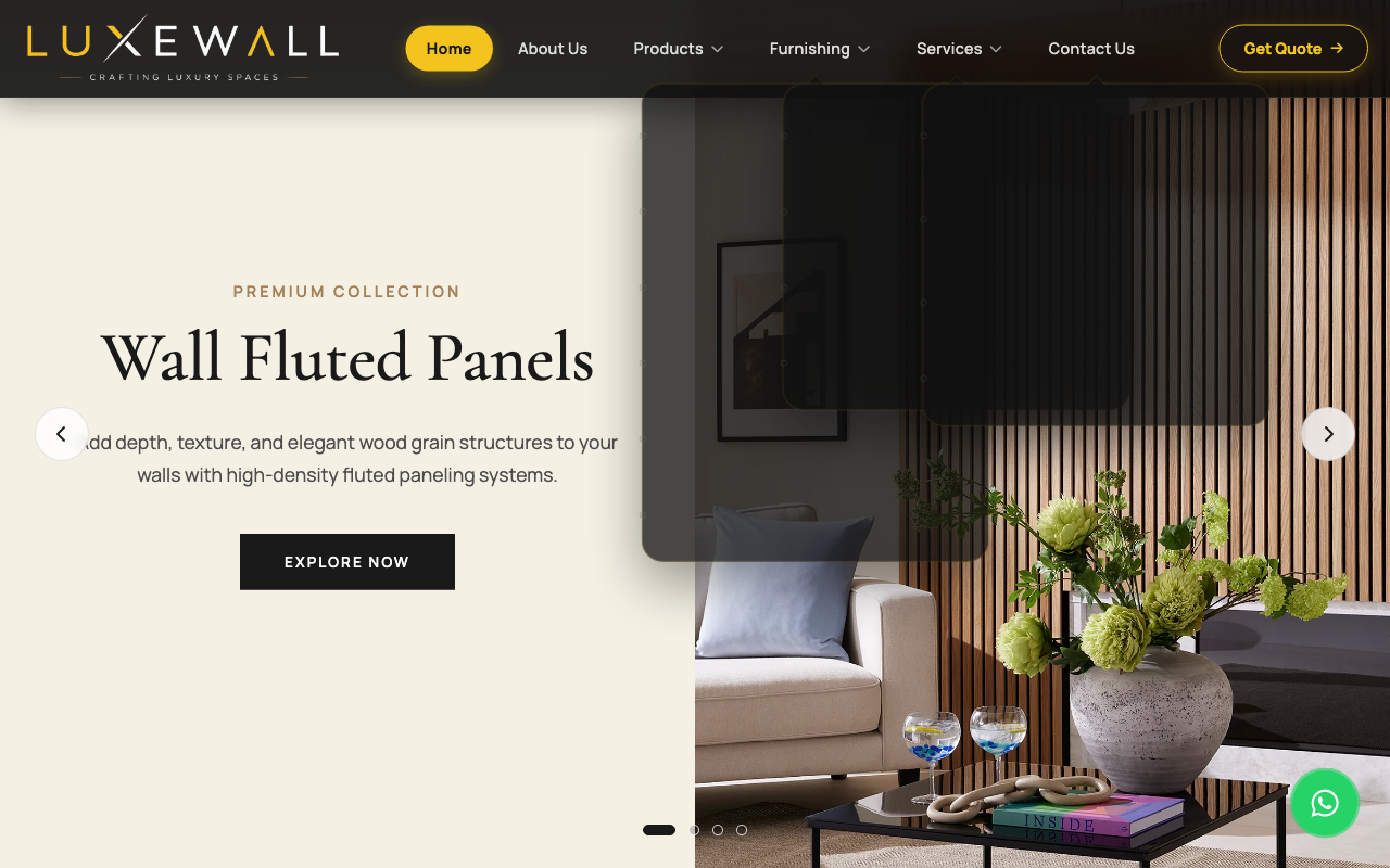 Luxe Wall Website